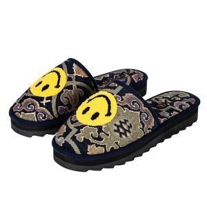 🔥Market Smiley Upside Down Hotel Slippers Size 10 NIB